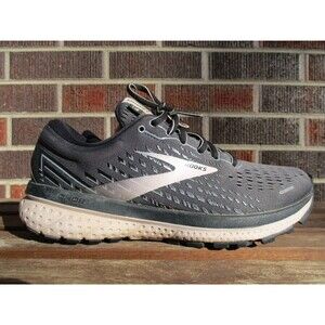 Brooks Womens Ghost 13 Gray Pink Running Athletic Shoes Sneakers Size 7.5 B